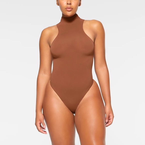 HIGH NECK THONG BODYSUIT - Picture 2 of 3